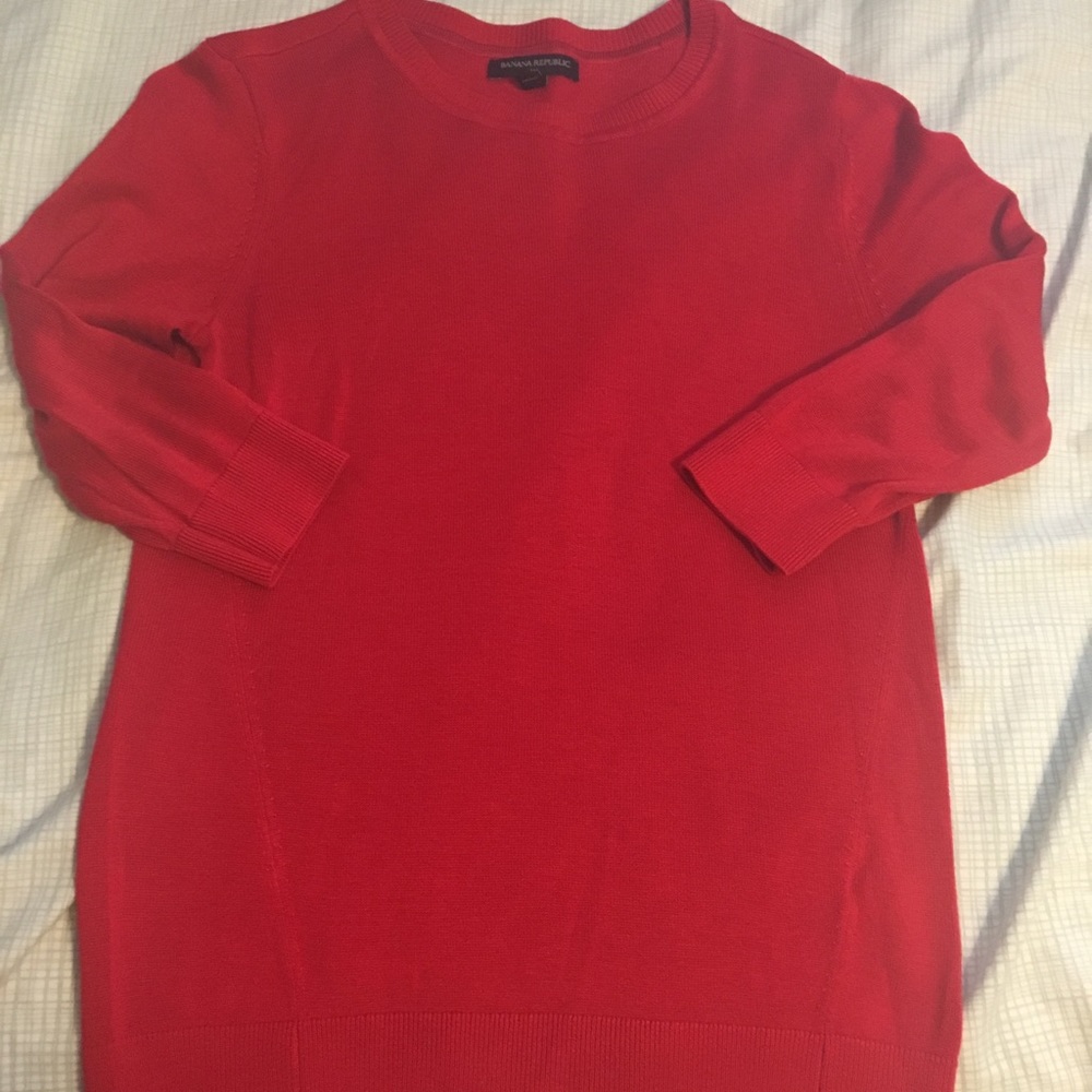 BR lightweight 3/4 sleeve sweater